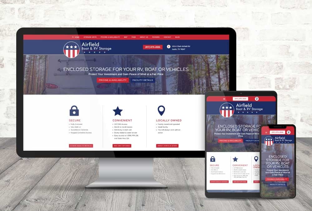 Boat & RV Storage Website